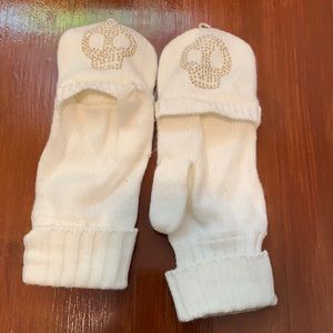 Glitter Skull Mittens